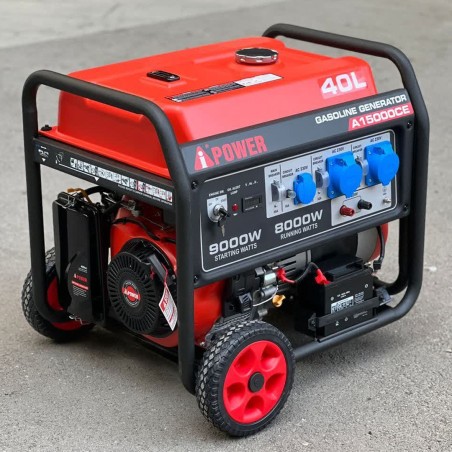 موتوربرق صنعتی ای پاور 11.5 کاوا  IPOWER مدل A15000CE با خروجی 9 کیلووات سری POWER MONSTER