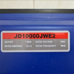 موتور برق 7.5 کیلووات جیانگ دانگ JD10000JWE2 – استارتی و مجهز به ATS